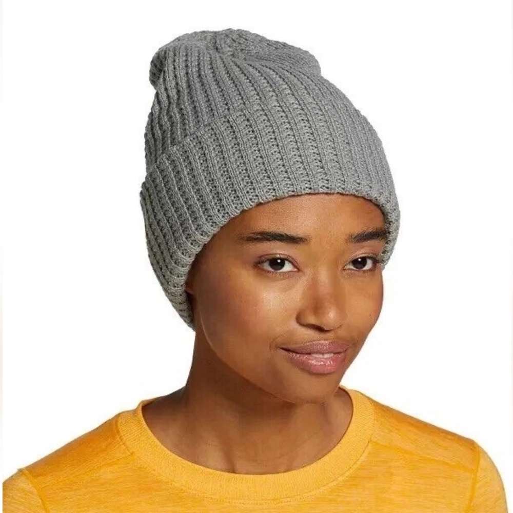 Alpine Design Women's Gray Slouchy Waffle Beanie‎ Hat One Size